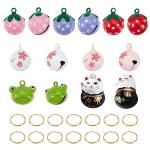 14Pcs Pet Collar Bells with Fun Charms
