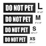 Reflective "Do Not Pet" Dog Patches and Tags