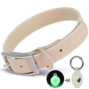 Wisedog Waterproof Adjustable Dog Collar with Airtag