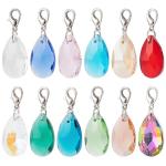 12pcs Colorful Teardrop Pet Collar Charms