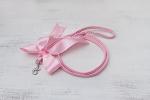 Cute Pink Fur Collar and Leash Set for Pets