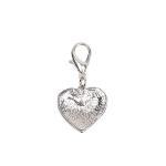 Pink Rhinestone Love Charm Pendant for Pets