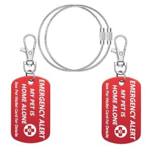 Pet Emergency Alert Tag with Wallet Card