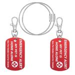 Pet Emergency Alert Tag with Wallet Card
