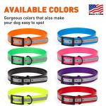 Reflective Waterproof Biothane Dog Collar - Pink