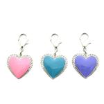 Pink Rhinestone Love Charm Pendant for Pets