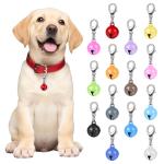 14 Pcs Colorful Pet Collar Bells with Clips