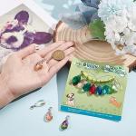 12pcs Colorful Teardrop Pet Collar Charms