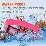 Reflective Waterproof Biothane Dog Collar - Pink
