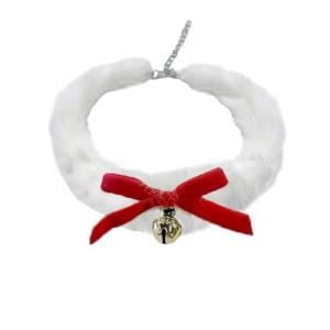 Red Velvet Jingle Bell Choker for Pets