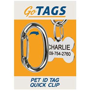 Durable Pet ID Tag Clip for Dogs and Cats