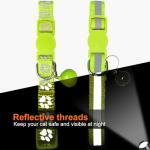 Personalized Reflective Cat Collar with Name Tag