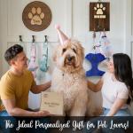 Custom Dog Leash Holder with Scrabble Letters