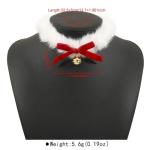 Red Velvet Jingle Bell Choker for Pets