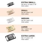 Custom Engraved Pet ID Collar Tag - Extra Large