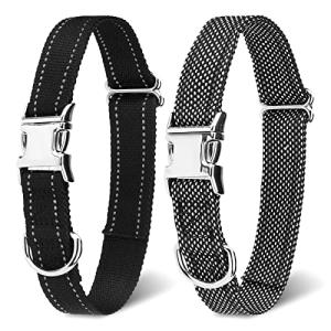 Reflective Dog Collar Straps for Training - 2 Pack