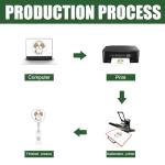 30 Pack Blank Sublimation Badge Reels