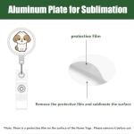 30 Pack Blank Sublimation Badge Reels