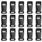 15 Pack Adjustable Quick Release Buckles for Pets