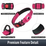 Hot Pink Airtag Collar for Small Dogs