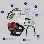 Service Dog Vest Kit with Handle and ID