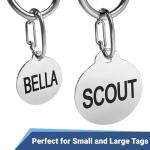 Durable Pet ID Tag Clip - Pack of 2