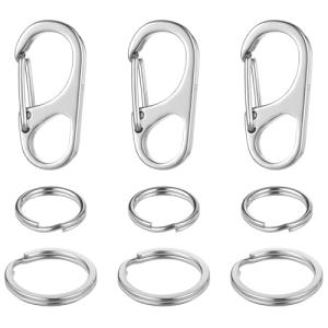 Heavy Duty Dog Tag Clips for Collars, 3 Sets
