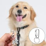 Heavy Duty Dog Tag Clips for Collars, 3 Sets