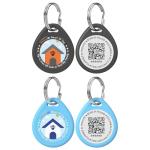 Personalized QR Code Cat ID Tags - 2 Pack