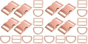 Dog Collar Metal Buckles - Zinc Alloy Replacement Sets