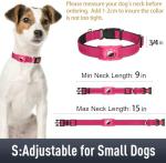 Hot Pink Airtag Collar for Small Dogs
