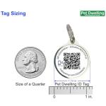 Smart QR Code Pet ID Tag with GPS (Pink Paw)