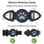 Waterproof Airtag Collar Holder for Pets (2 Pack)