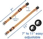 Reflective Cat Collars with AirTag Holders - 6 Pack