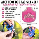 Pink Princess Dog Tag Silencer - Quiet & Durable