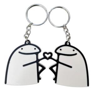 Cute 3D Printed Meme Keychain Set for Friends