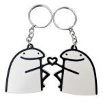Cute 3D Printed Meme Keychain Set for Friends
