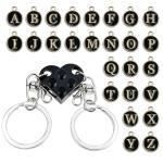 Personalized Heart Keychain Set for Couples