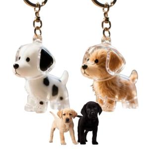 Dog Hair Collector Keychain Keepsake Capsule (2pcs)