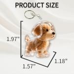 5 Pack Dog Hair Keychain Set - Pet Memorial