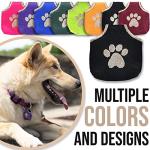 Dog Tag Silencer with Black Pawprint Design