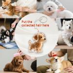 5 Pack Dog Hair Keychain Set - Pet Memorial
