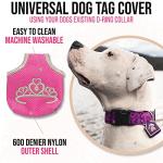 Pink Princess Dog Tag Silencer - Quiet & Durable