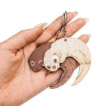 Couples Heart Keychain Set for Valentine's Day