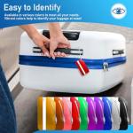 10 Pack Aluminum Luggage Tags with ID Card