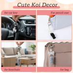 Cute Fuzzy Cat Plush Keychains Set of 3