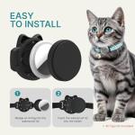 Lightweight Breakaway Waterproof Cat Collar for AirTag