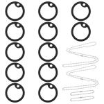 12 Pack Dog Tag Silencers with Chains and Covers