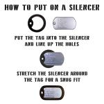 Black Dog Tag Silencer Set