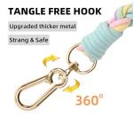 Colorful 5ft Braided Cotton Dog Leash